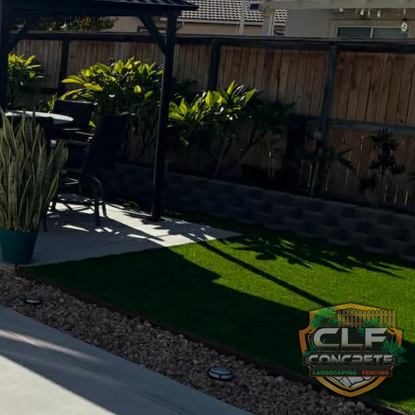 New sod installation landscaping project
